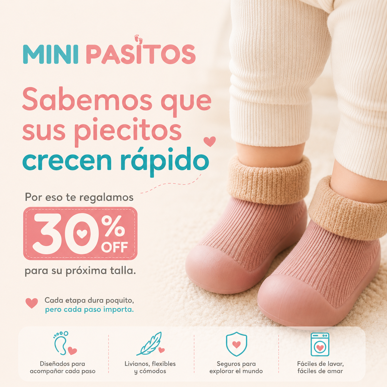 NaturalSteps™ Movimiento natural y calidez para tu bebé